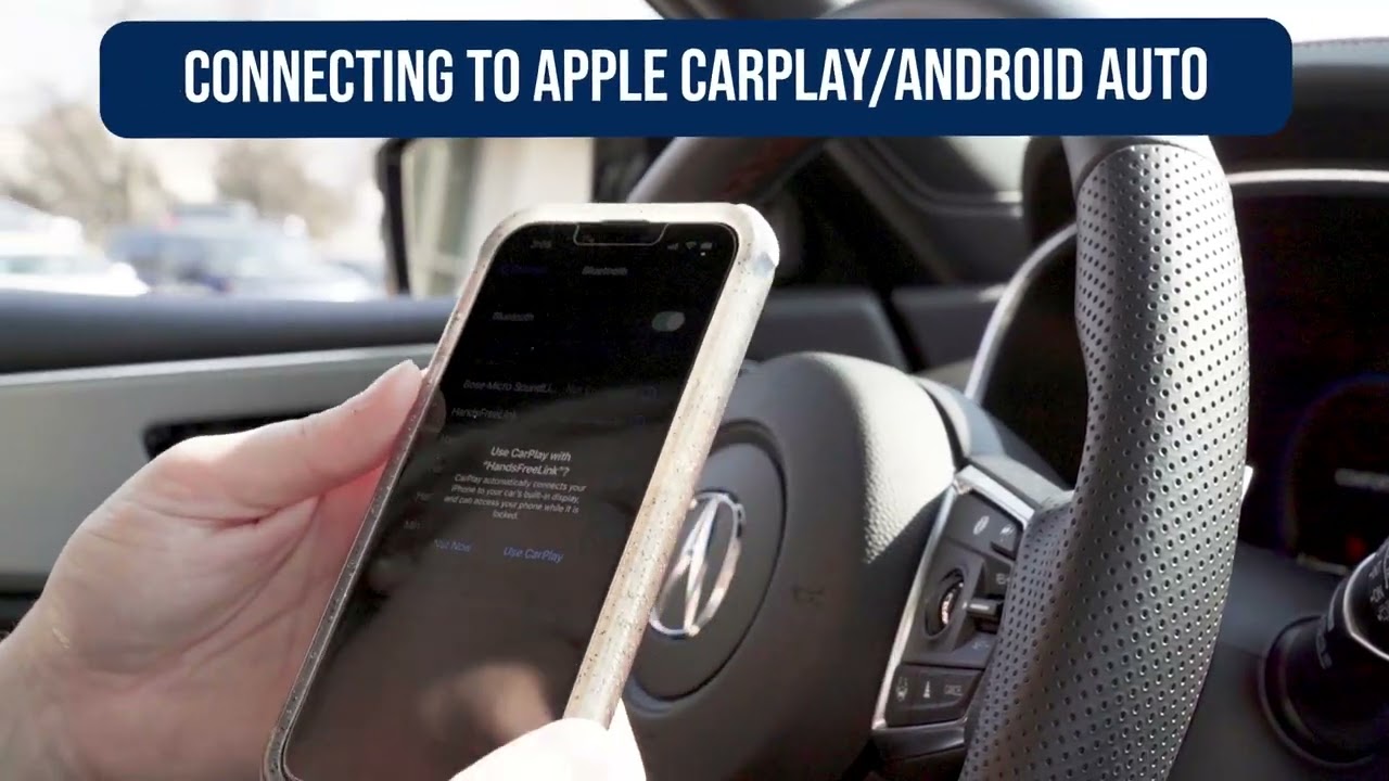 How to Connect Bluetooth and Apple CarPlay/Android Auto in an Acura