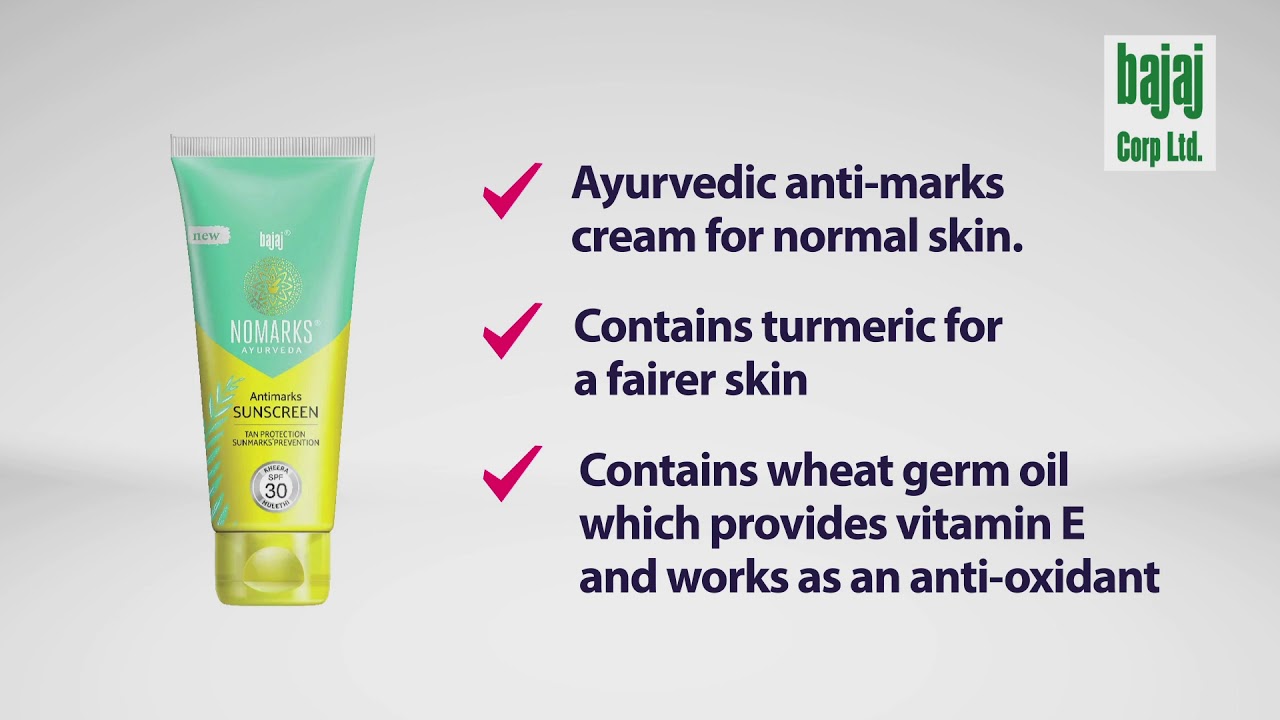 Bajaj Nomarks Ayurveda Antimarks Sunscreen