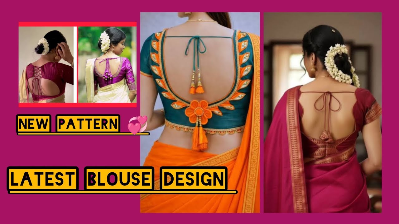New pattern blouse design 🥰💖💗Different types of blouse designs/back neck design /#blouse##viralvideo