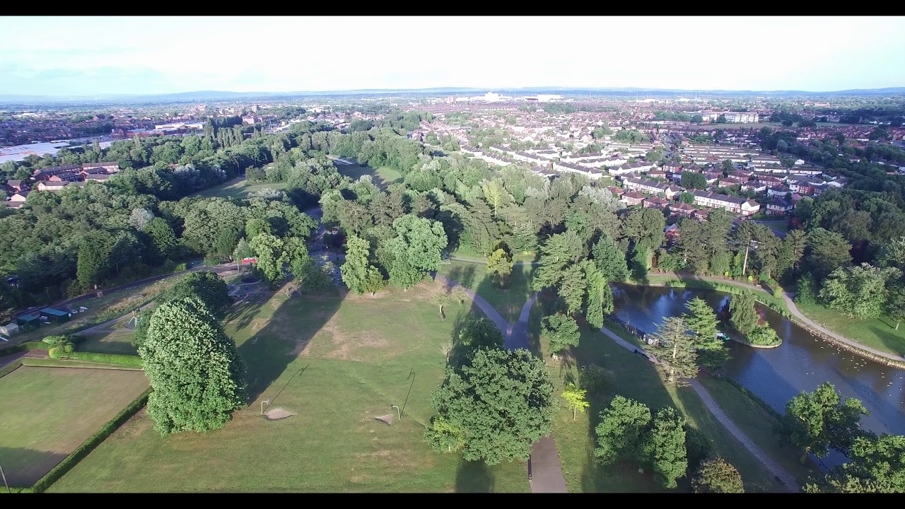 Queens Park Crewe Cheshire Uk 4k