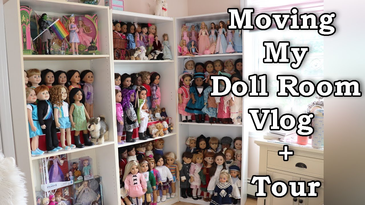 Moving My ENITRE Doll Room Vlog + Doll Collection Display Tour