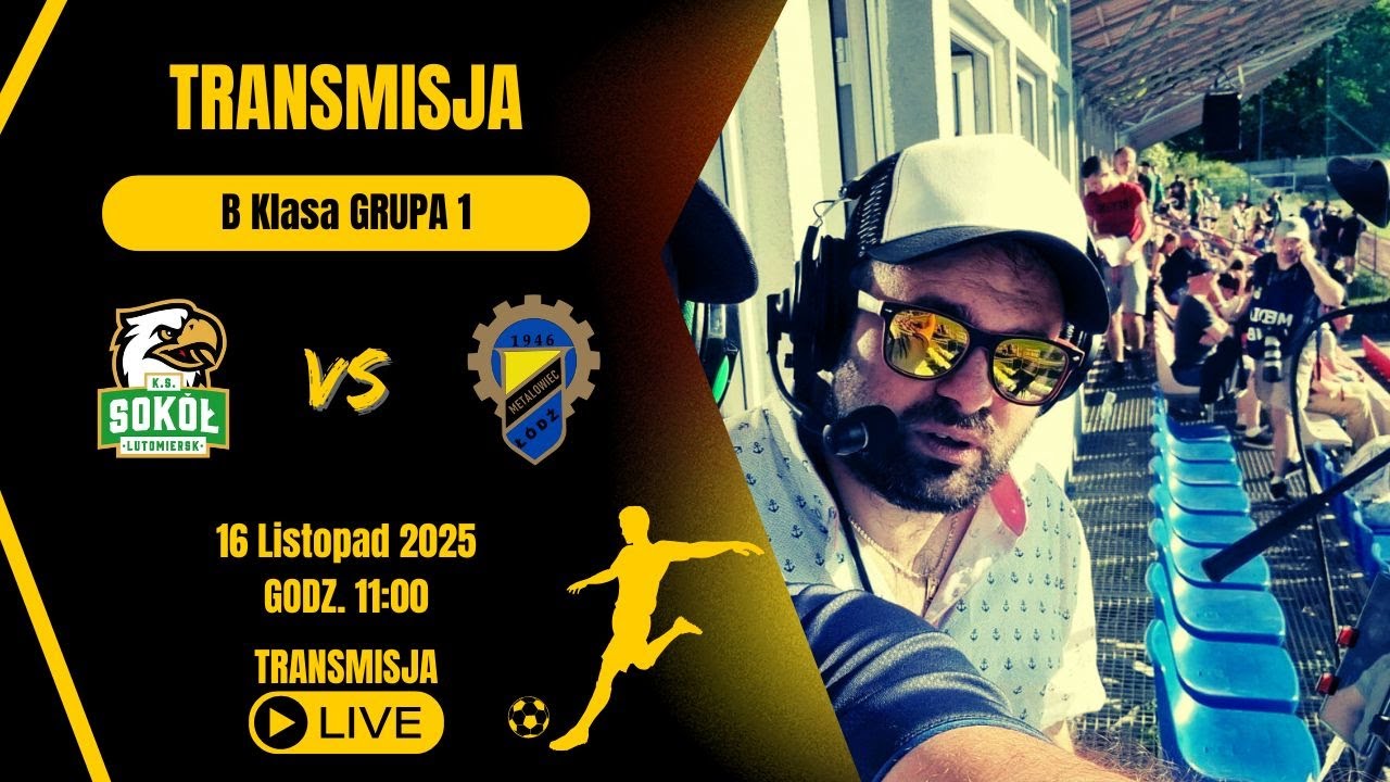 Sok&oacute;ł Lutomiersk vs Metalowiec Ł&oacute;dź - B Klasa Gr I