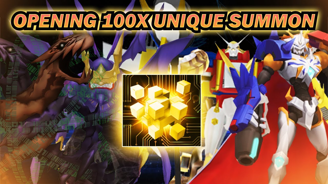 Digimon Masters Online - 100 Unique Data Summons