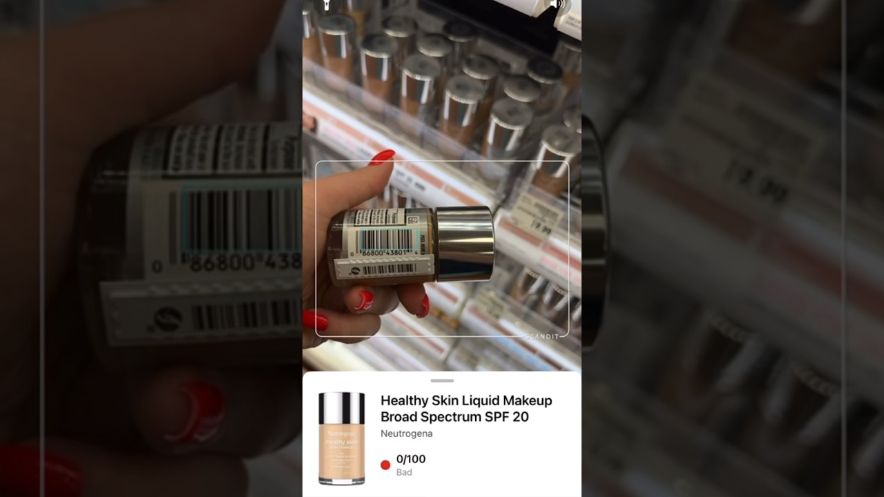 🛍️приложение для грамотного шопинга 🛒#shopping #stores #usa #yuka