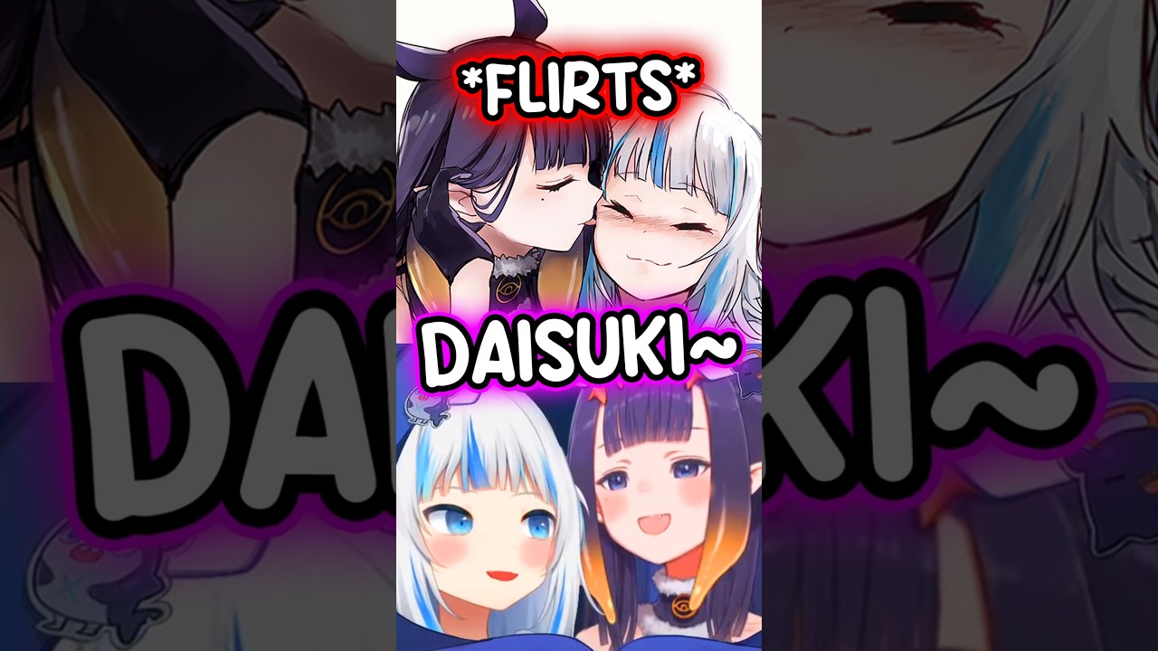 Ina Flirts With Gura and It Goes Wild Quick #hololive #envtuber #vtuber