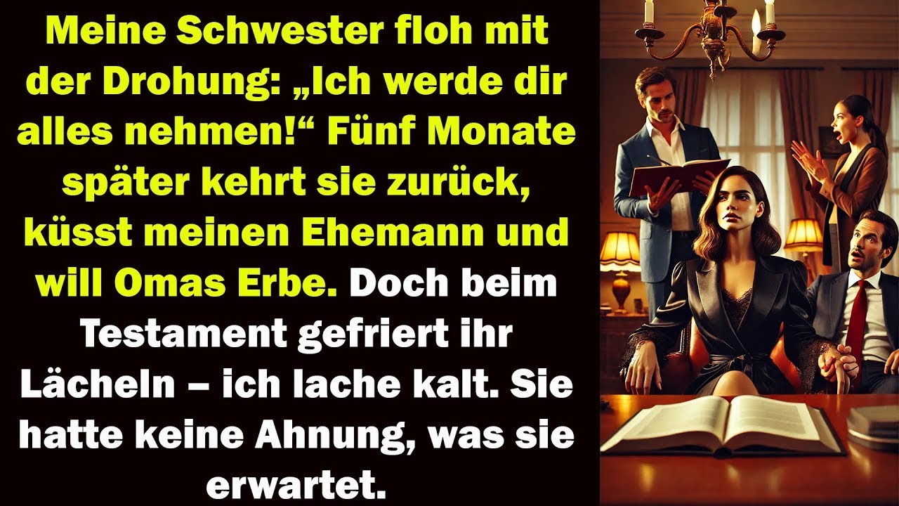 Sie kam zurück für Omas Erbe, küsste meinen Mann – doch das Testament ließ sie verstummen