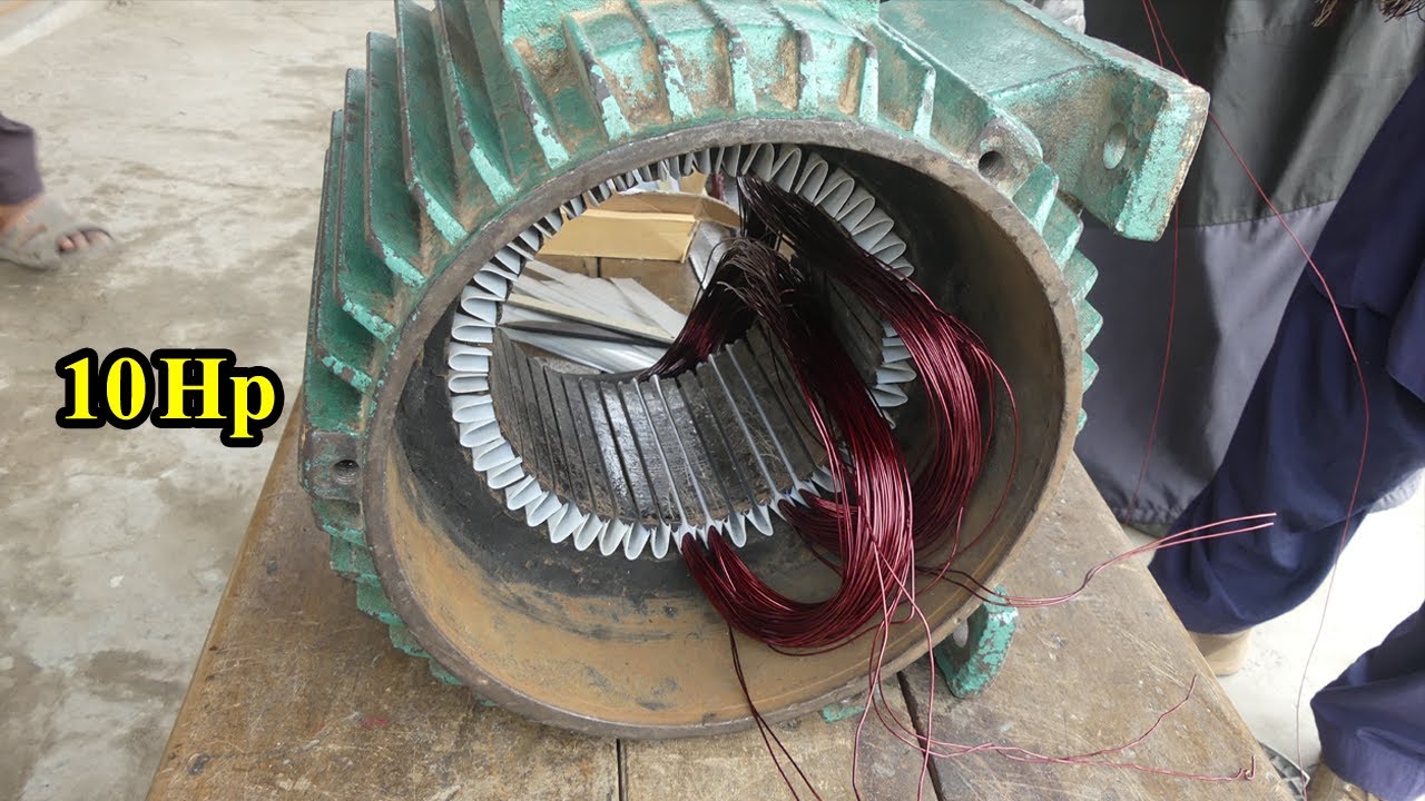 How To Rewind The Complete 3 Phase Motor 10 Hp Part #1