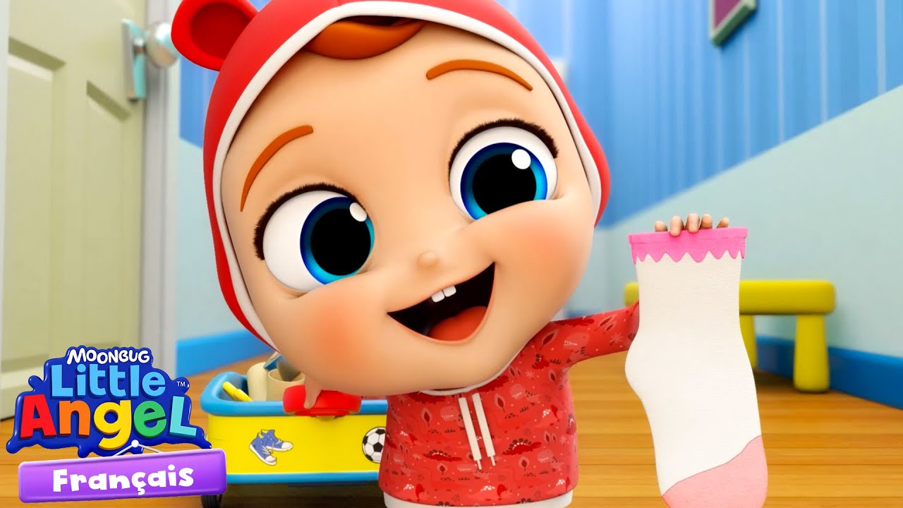 Ou est ma chaussette ? | Jouer avec Bébé 🧦| @LittleAngelFrancais ​