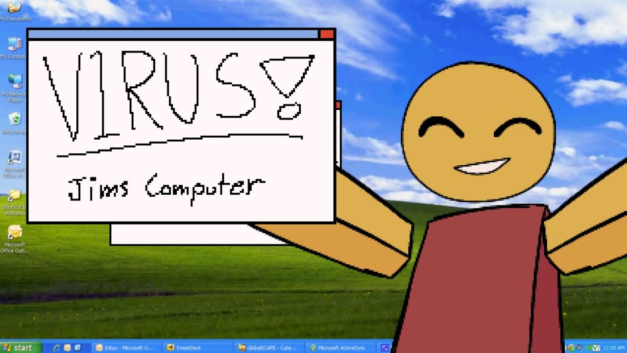 Анимационный мем V1RUS (Jims Computer)