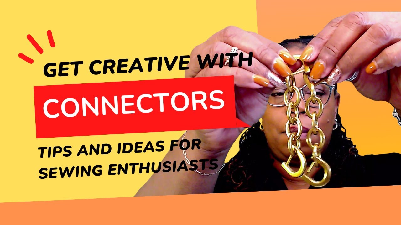Get creative with strap connectors.  Tips and ideas for sewing enthusiasts. #sewyourbag #connectit