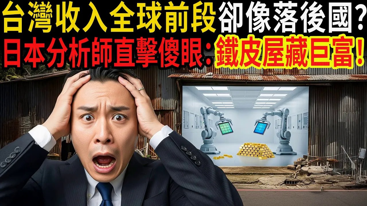 台灣收入世界前段，為何外表像落後國？日本分析師直擊後傻眼：鐵皮屋裡的東西，比整個城市還值錢！#感人故事 #老年故事 #口述故事 #人生故事