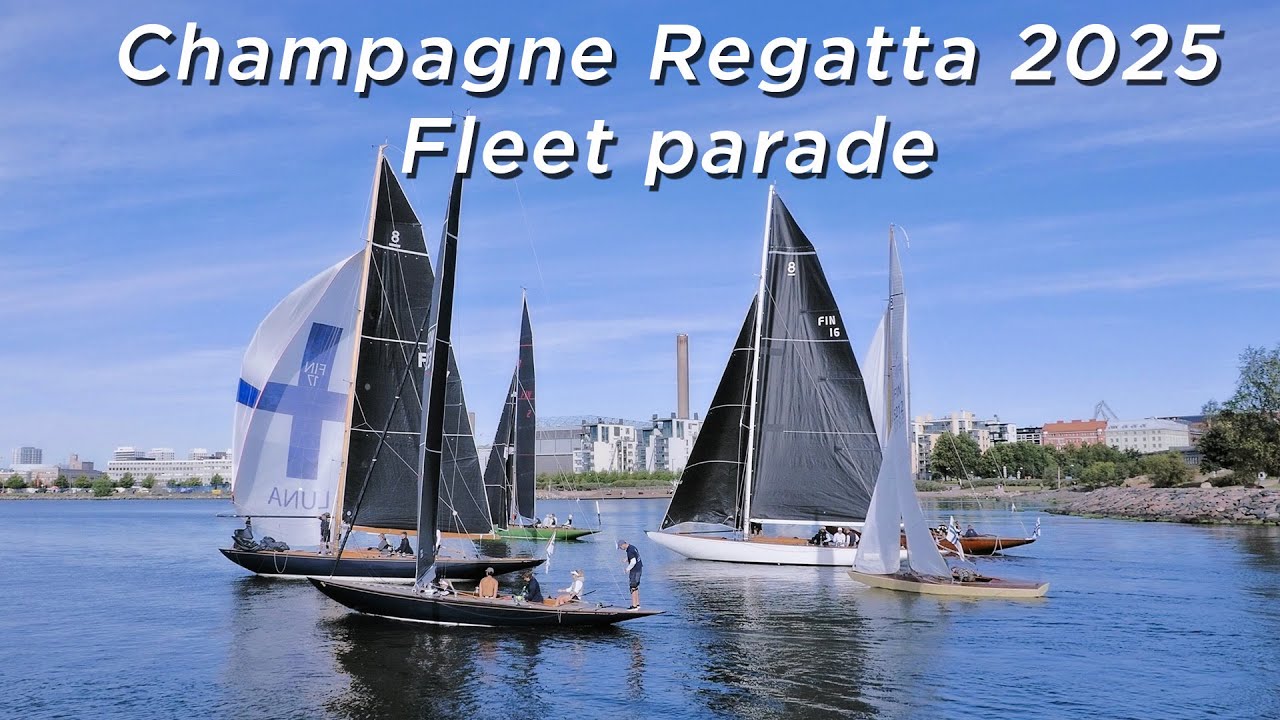 Champagne regatta 2025 fleet parade