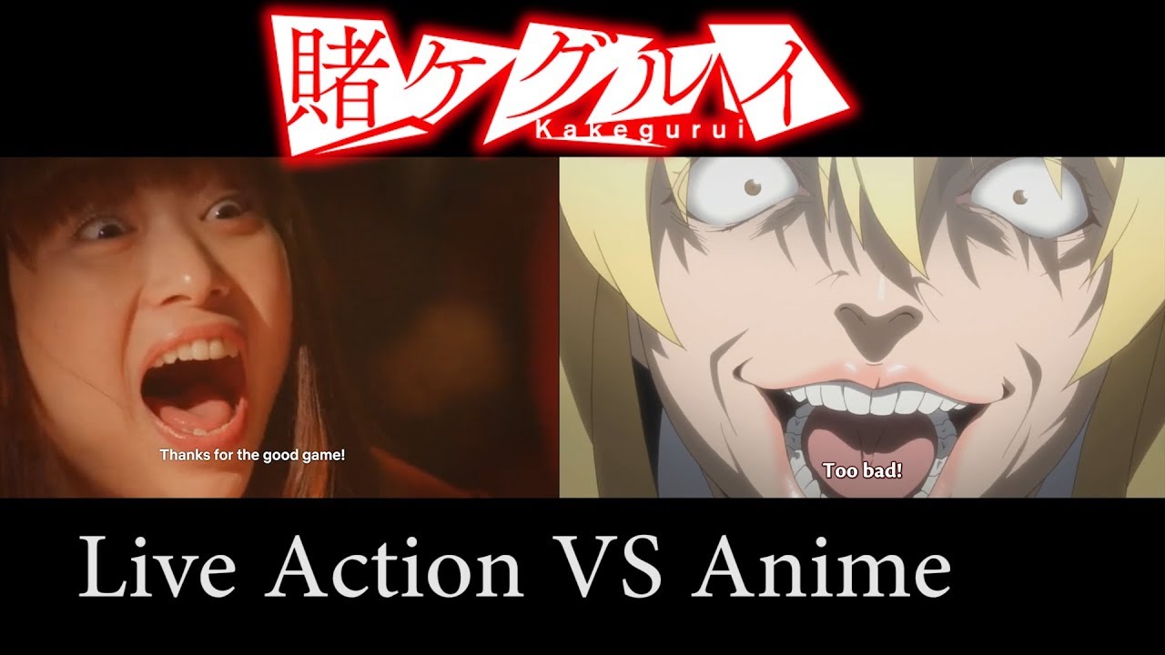 Kakegurui Live Action Comparison