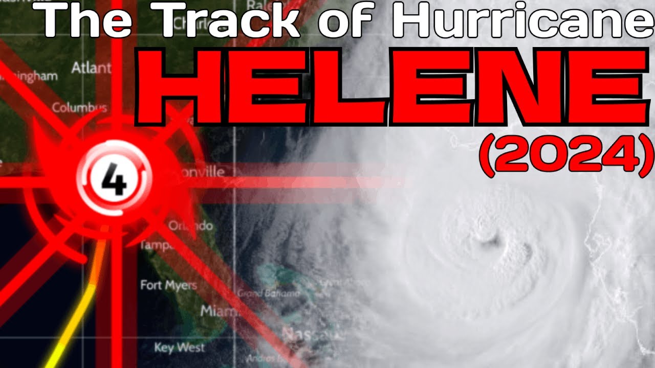 The Track of Hurricane Helene (2024)