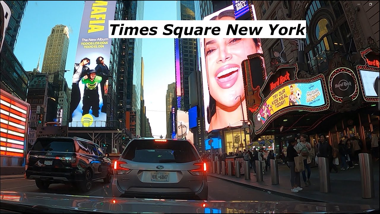 Times Square 7th Ave! Drive | 4K  🌆🚗✨ #usa #TimesSquare #travel #newyork