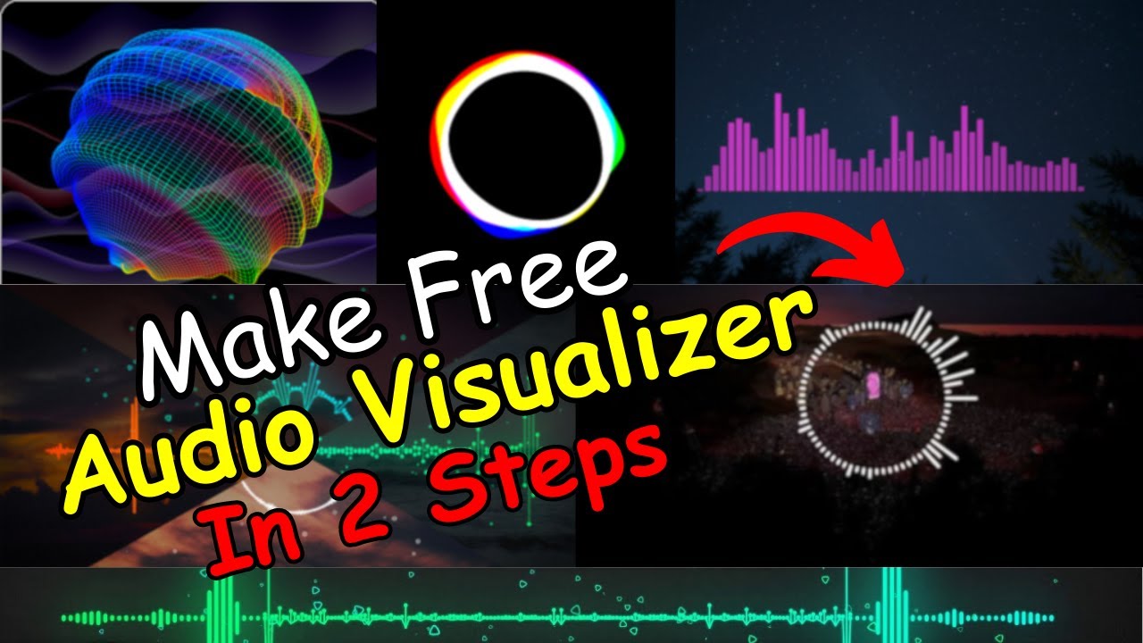 How To Make A Music/Audio Visualizer For Free | Audio Spectrum/Visualizer kaise banaye