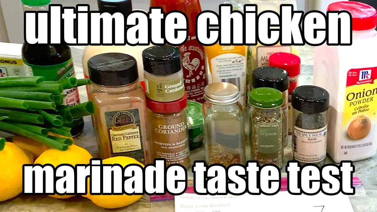 We rate 11 Chicken Marinades from around the world!