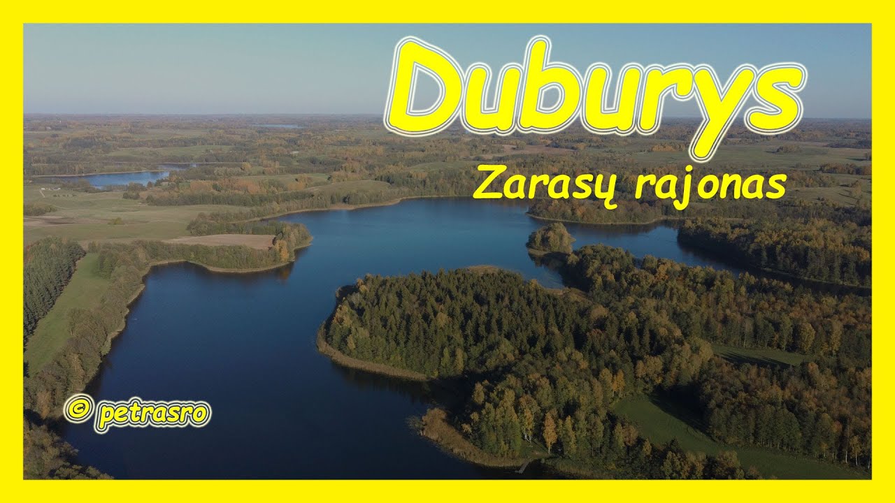 Duburys (Dūburys). Ežeras Zarasų rajone. #Iš_paukščio_skrydžio