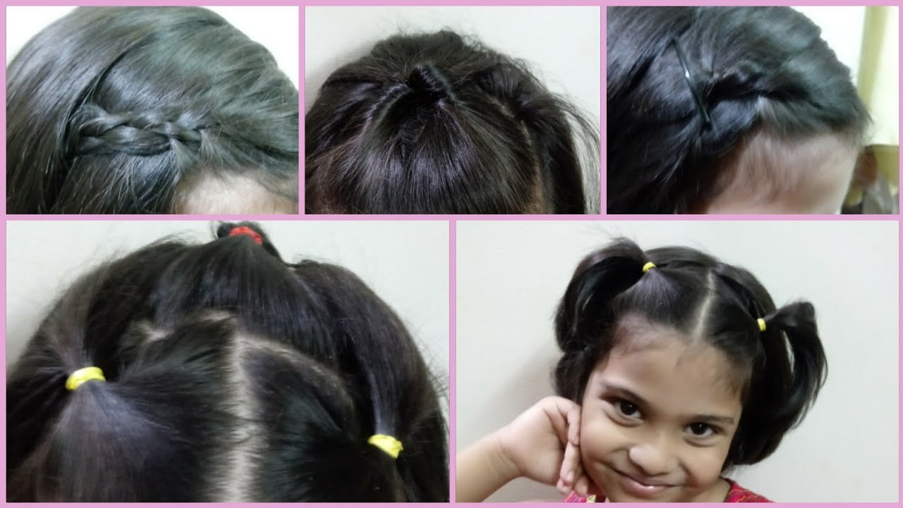 Hairstyles for Short Hair Kids|Easy Girls Hairstyles|Budgetlifestyle tamil