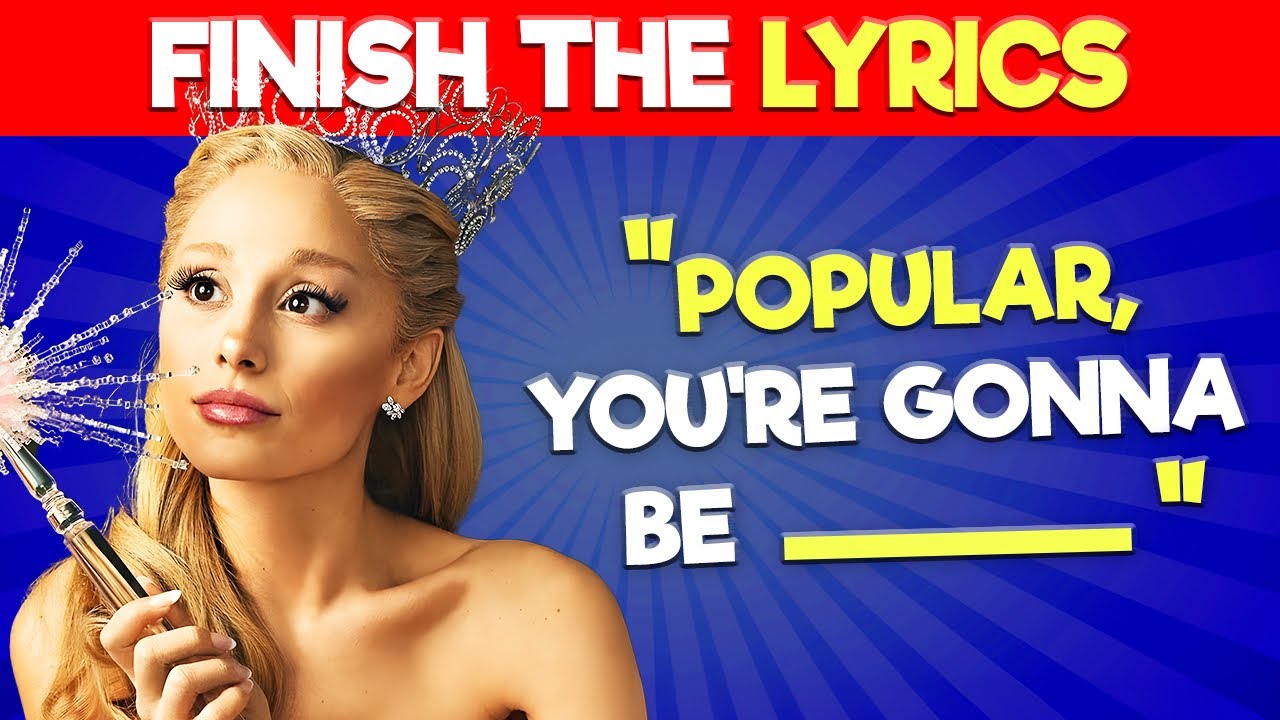 Finish the Lyrics 🎶 Wicked ✨ Moana 2 🌊 Snow White 🍎 and more!