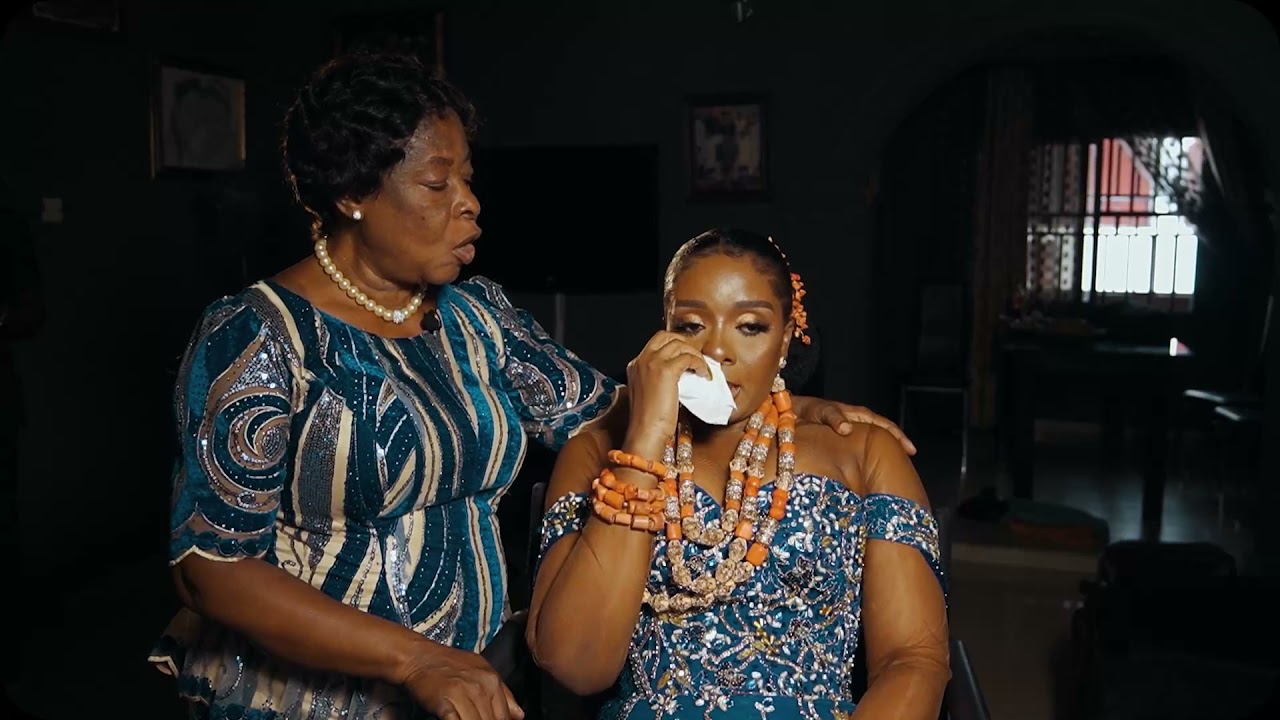 On her Daughter's Traditional Wedding day, an emotional mother prays for her daughter.