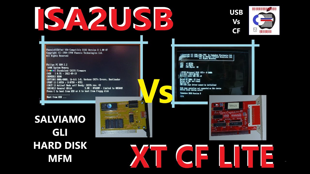 XT CF LITE vs ISA2USB le soluzioni moderne per salvare gli HD #XTCFLITE #ISA2USB #harddiskpartition