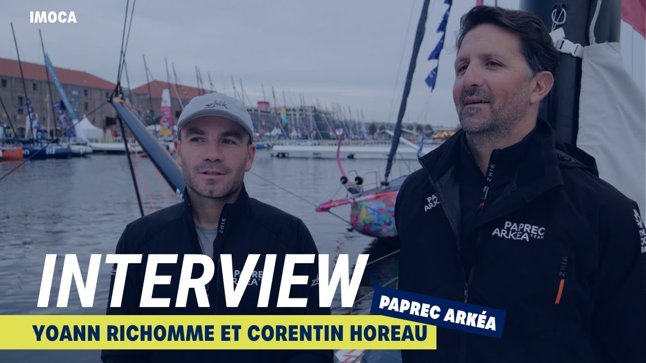 🎙️ Interview avec Yoann Richomme & Corentin Horeau I IMOCA PAPREC AK&Eacute;A