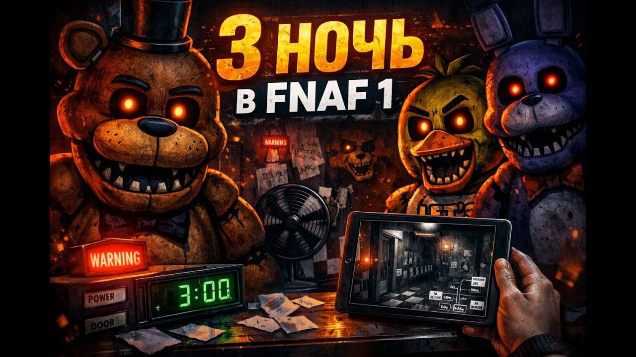 🎮 FNAF 1 | Ночь 3: Страх усиливается! Выживу ли я?