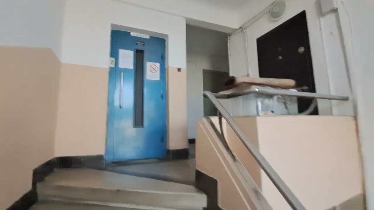 Some old vintage IFMA lifts at some blocks in the center of Bucharest, RO