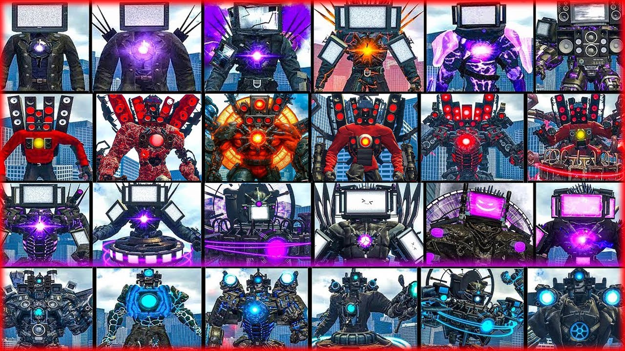 SIZE COMPARISON ULTRA SPEAKER BOSS VS SKIBIDI TOILET BOSSES, ASTRO JUGGERNAUT VS TITAN SPEAKERMAN