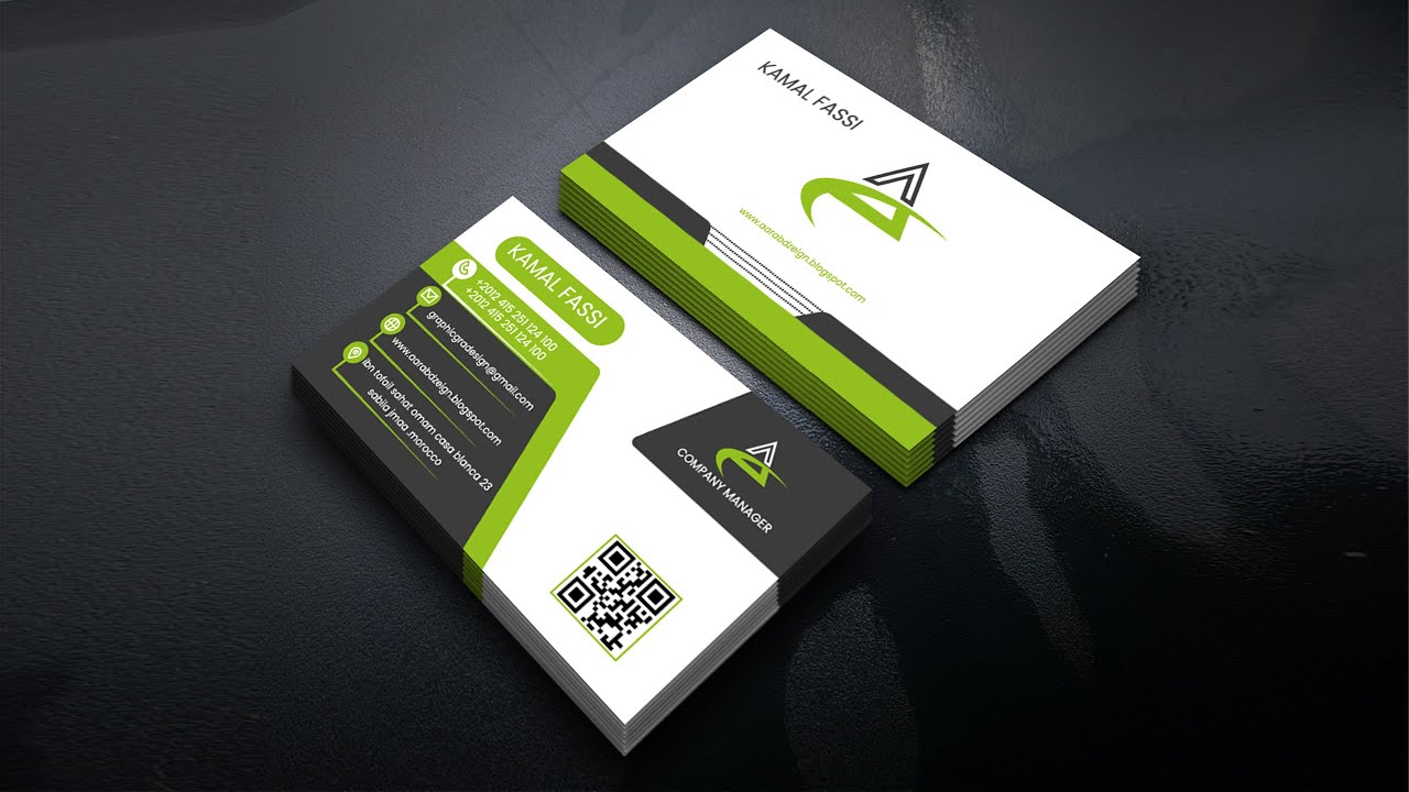 طريقة تصميم الكارت الشخصي على الالستريتور 2023/ كيفية التصدير للطباعة business card design