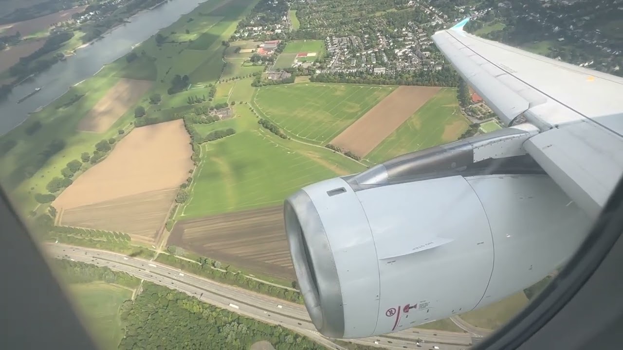 Eurowings Airbus A319 Start Up, Pushback, Taxi and a SOOTHING IAE Takeoff from Düsseldorf Airport