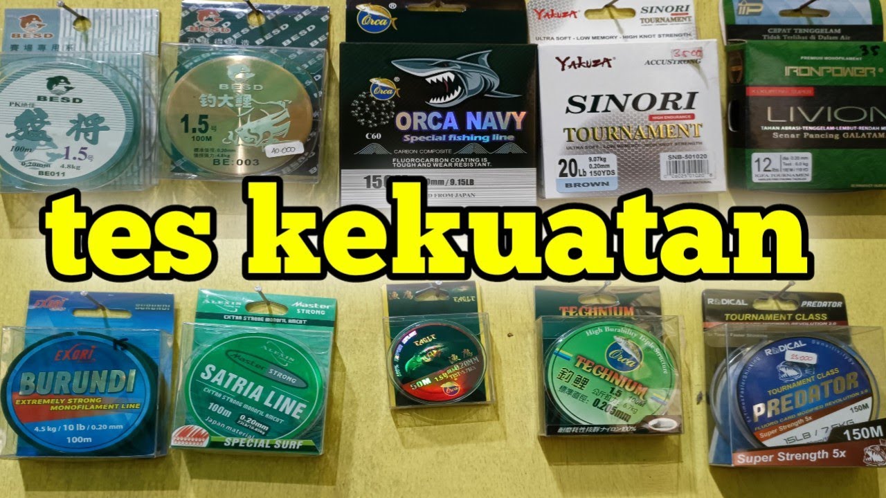 tes kekuatan senar #babyfishing #mancing #sukses