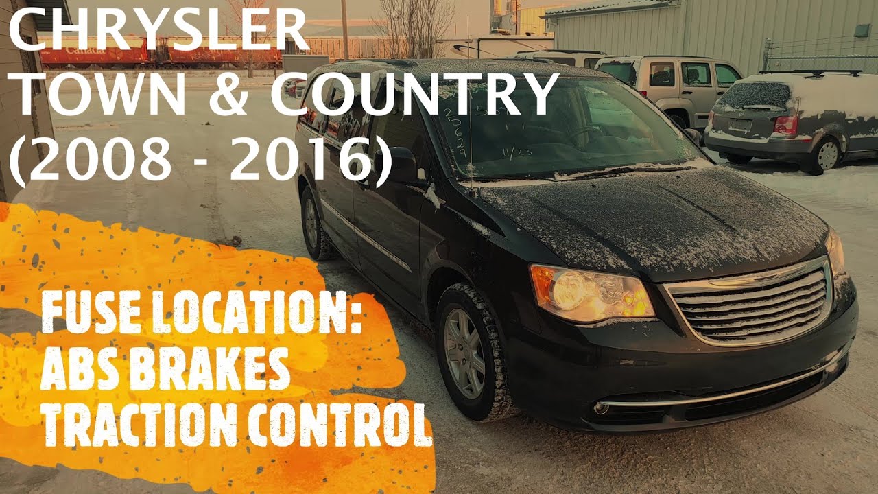 Chrysler Town & Country - ABS BRAKES & TRACTION CONTROL FUSE LOCATION (2008 - 2016)