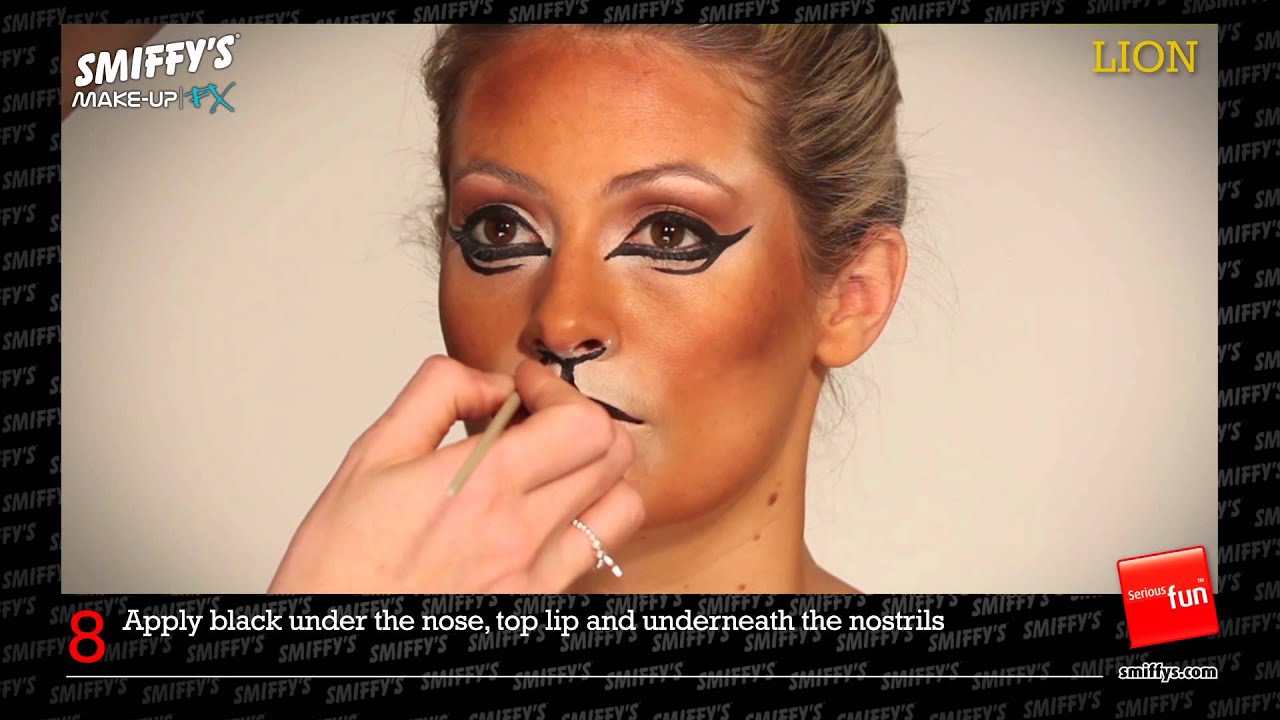 Lion Face Painting Make-up Tutorial