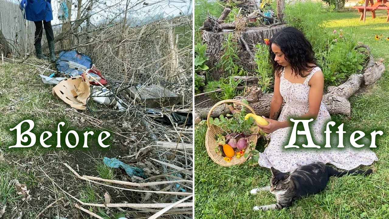 Transforming A NEGLECTED Yard Into A MAGICAL Witch's Cottage Garden🏡 Epic Green Witch Makeover! 🌿