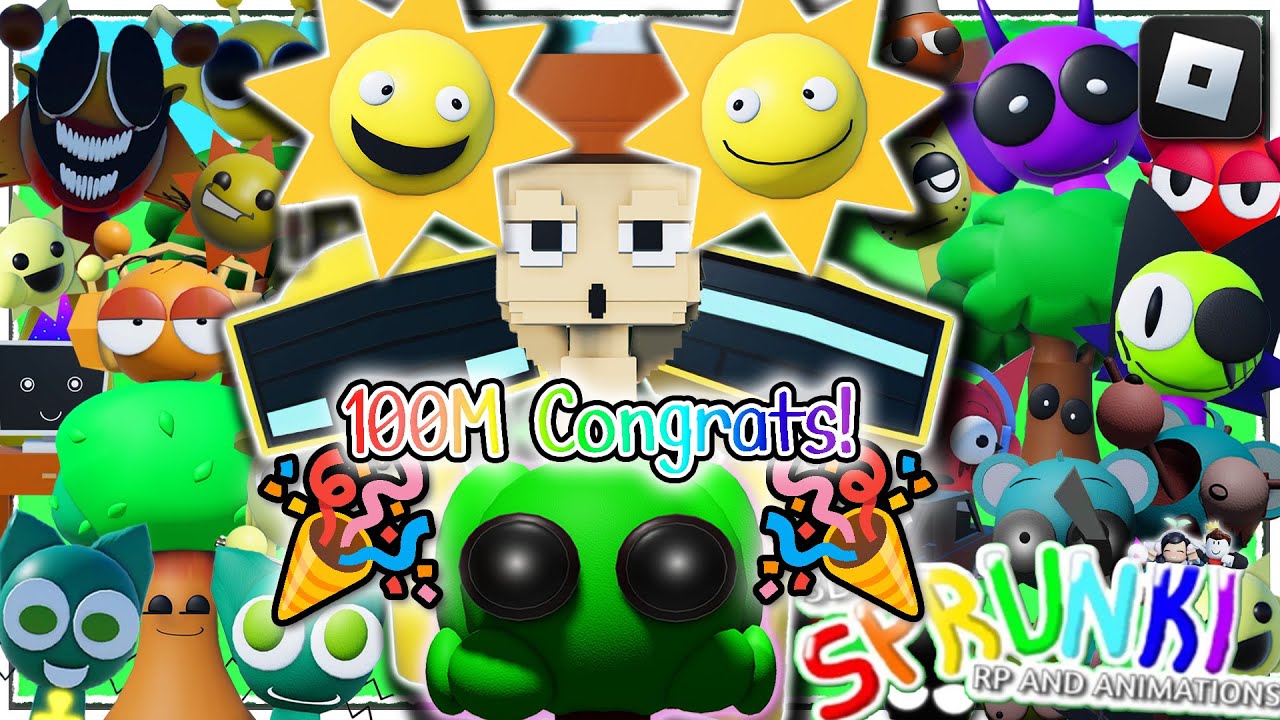 [🌈100 млн Поздравляю!🎉]🌈3D Sprunki RP And Animations🔎Как получить ВСЕ значки🎵 - 🎮ROBLOX [2025]