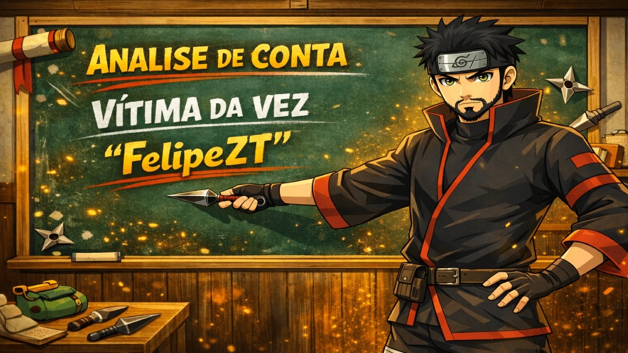 Analise COMPLETA da conta do 492 FelipeZT - Naruto OL Mobile