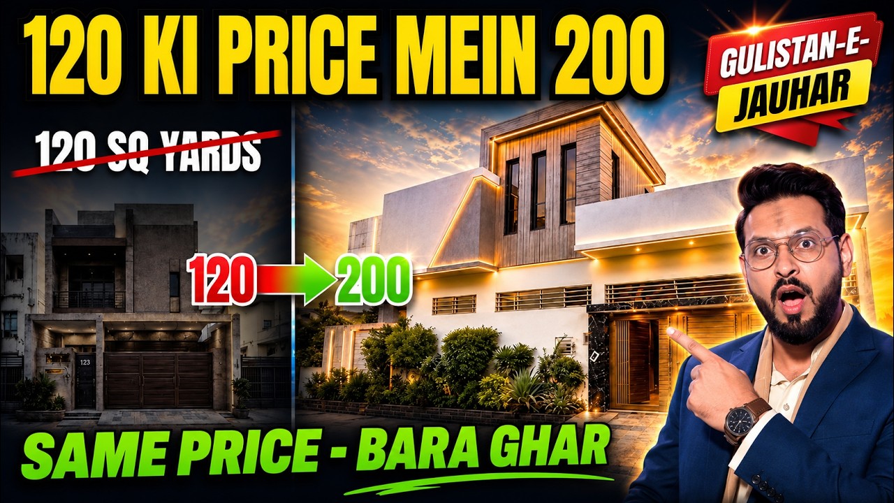 200 Sq Yards Brand New House For Sals in Karachi | Price Of 120 Sq Yard House | Gulistan e Jauhar 💖😍