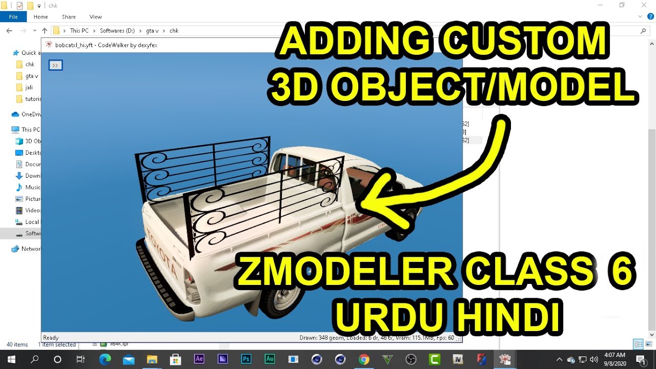 How To Make Custom 3d Model For Any Car Zmodeler Tutorial Class 6 | Urdu Hindi | Khan Gamers