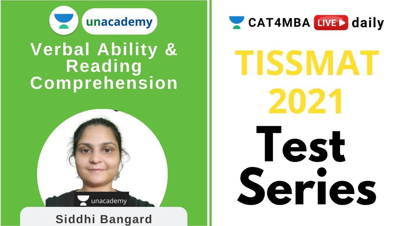 TISSMAT 2021 | VARC Test Series | By Siddhi Bangard