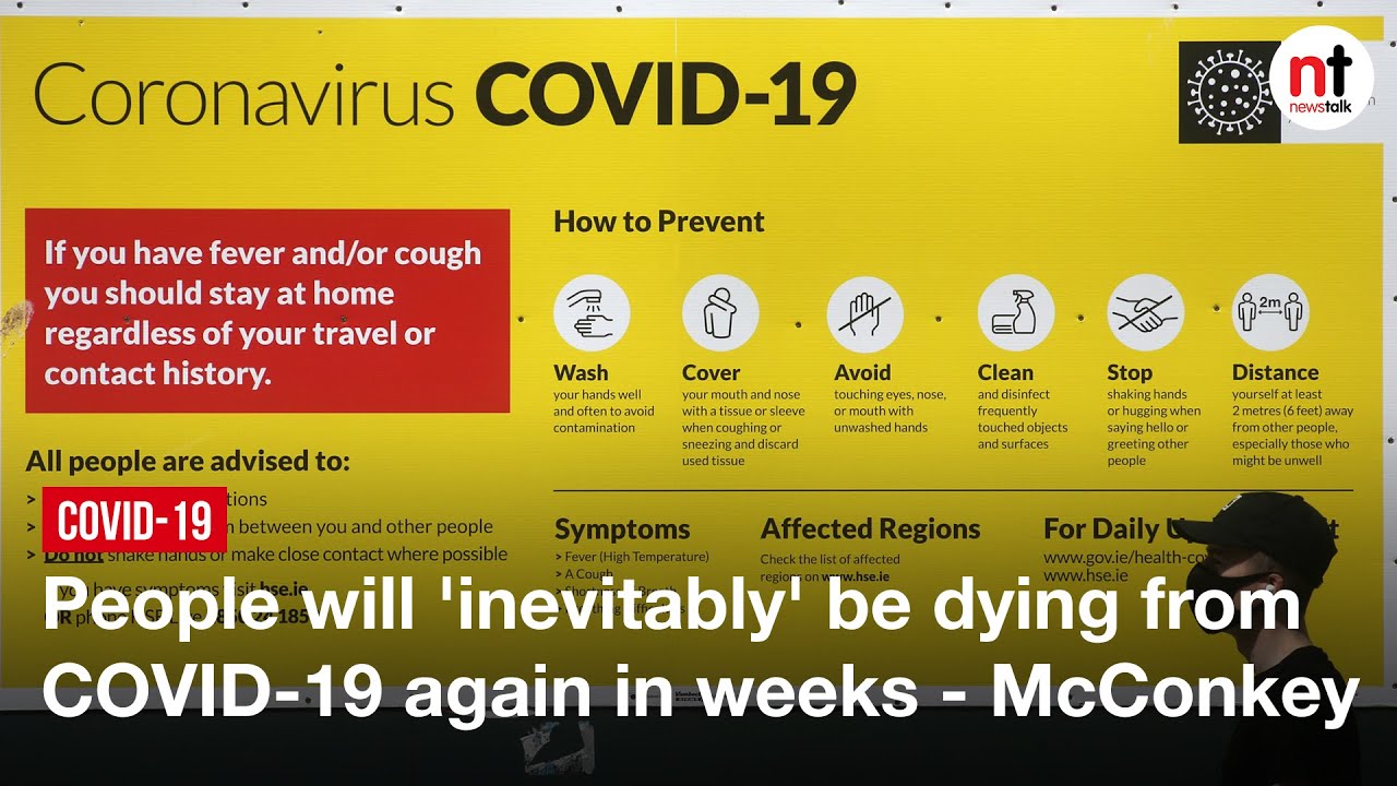 Coronavirus: People will 'inevitably' be dying from COVID-19 again in weeks - McConkey