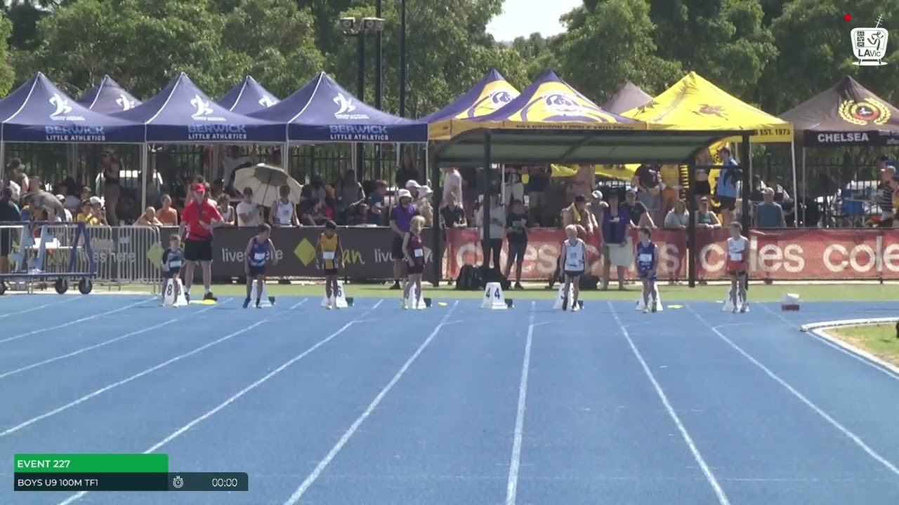 Boys U9 100m Timed Final 1 : 2024-25 State Track and Field Championships