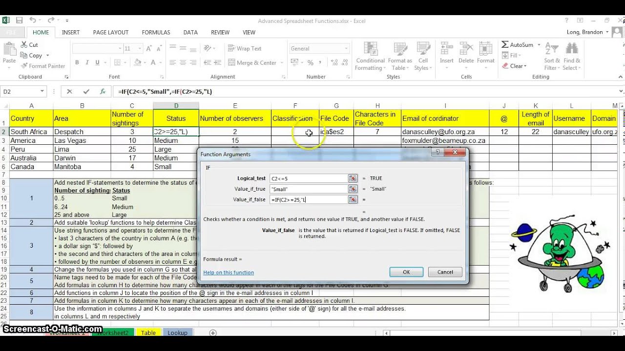 Функции Excel ~ Пример вложенных функций ЕСЛИ и ВПР