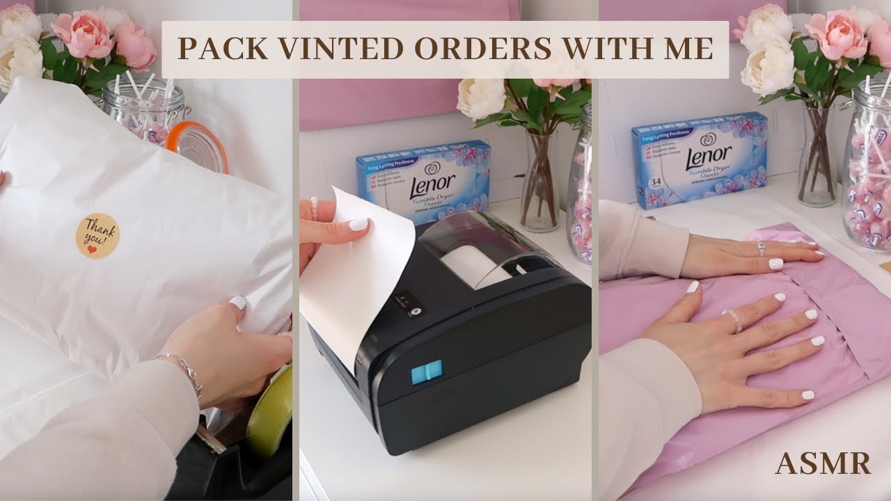 ASMR PACKING VINTED ORDERS | Pack Orders With Me | Real Time | No Music | No Talking | Packaging