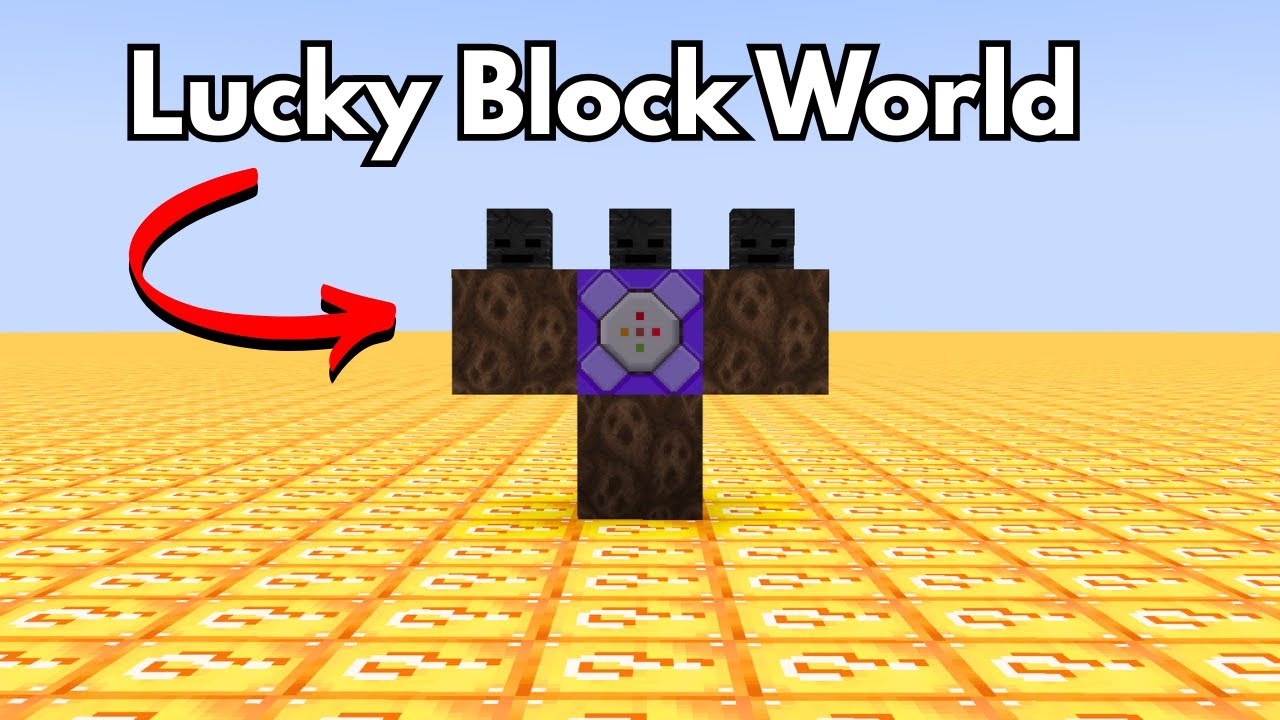 I Summon Wither Storm in LUCKY BLOCK World || What will happen ??