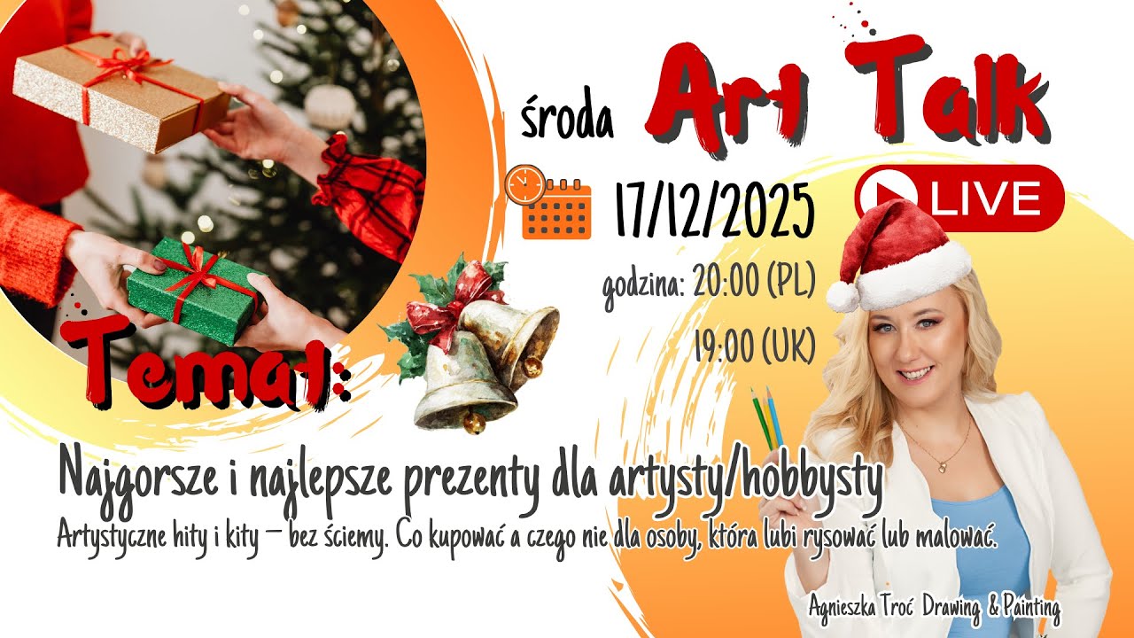 ART TALK LIVE: Najgorsze i najlepsze prezenty dla artysty/hobbysty.