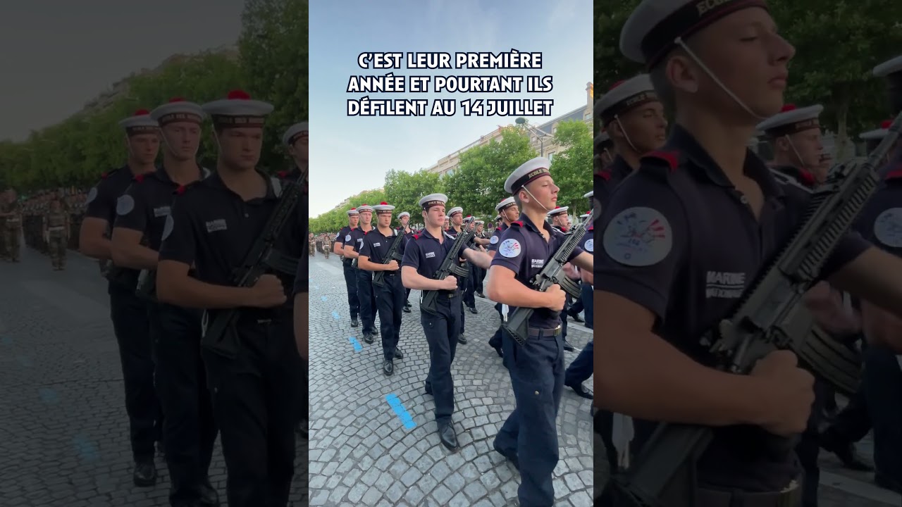 Pas besoin d'&ecirc;tre marin depuis longtemps pour avoir le privil&egrave;ge de d&eacute;filer sur les Champs Elys&eacute;es ✨