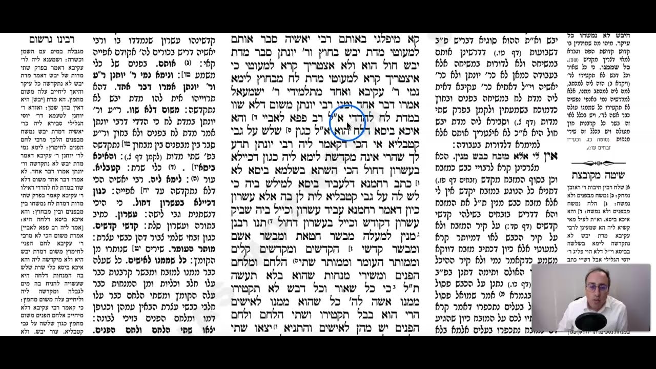 Menachos Daf 57b Daf Yomi Gemara (Talmud) Meseches Menachos Mesechet Menachot Masechet Menahot 