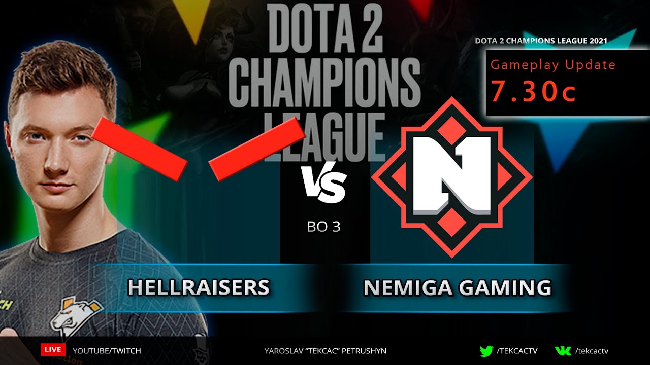 Новый ПАТЧ 7.30с 🔴HellRaisers vs Nemiga | D2CL 2021 S3 | Cast Tekcac